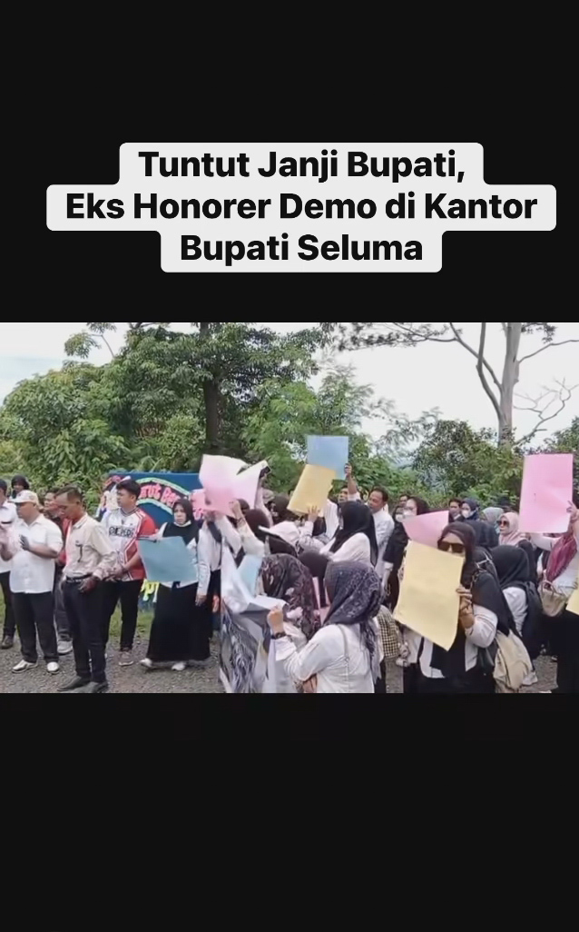 Ratusan Eks Honerer Seluma Protes ; Tuntut Kepastian Menjadi P3K