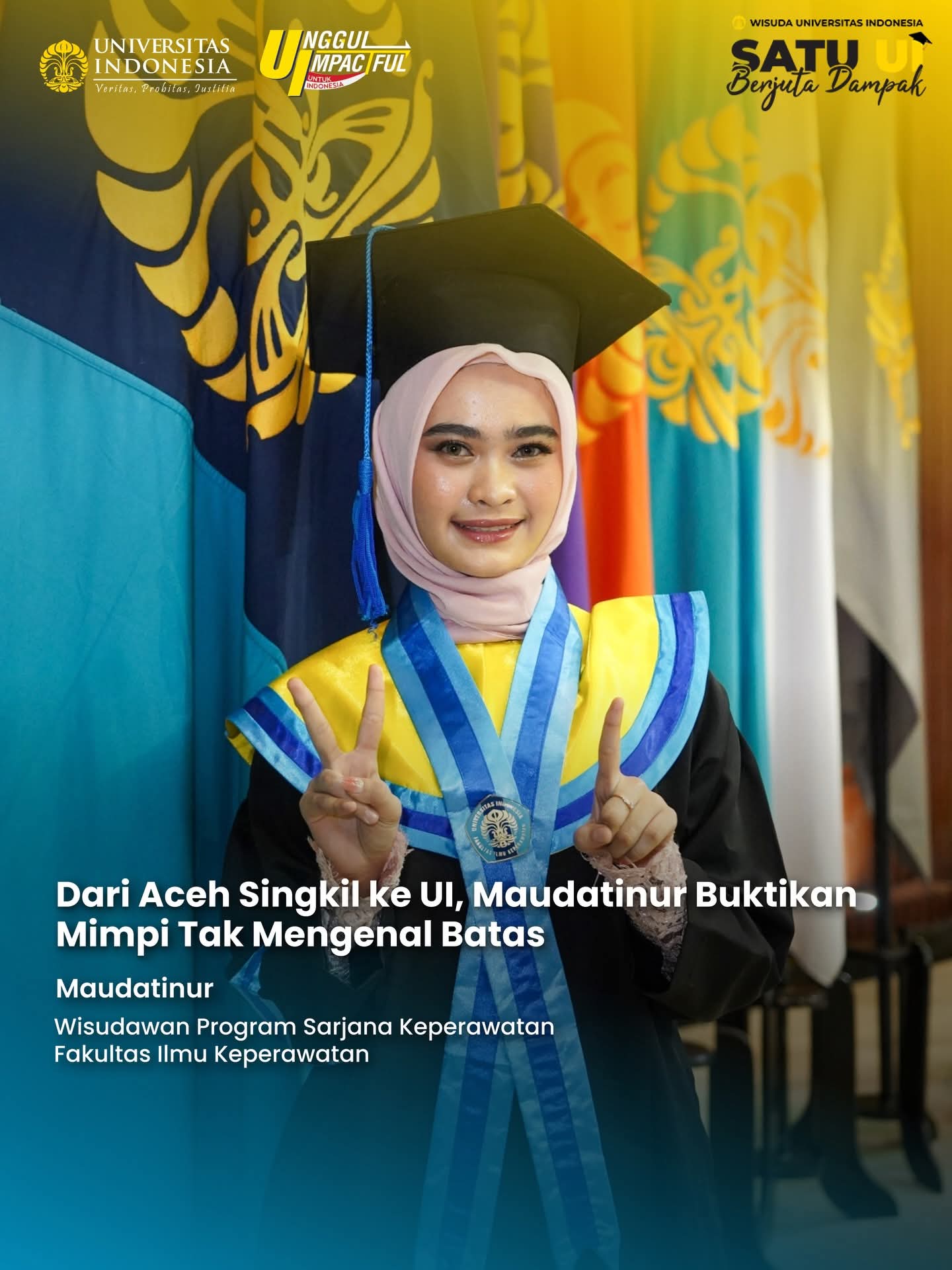 Dari 3T Aceh Singkil ke UI: Kisah Mahasiswi Keperawatan yang Bangkit dari Duka dan Keterbatasan