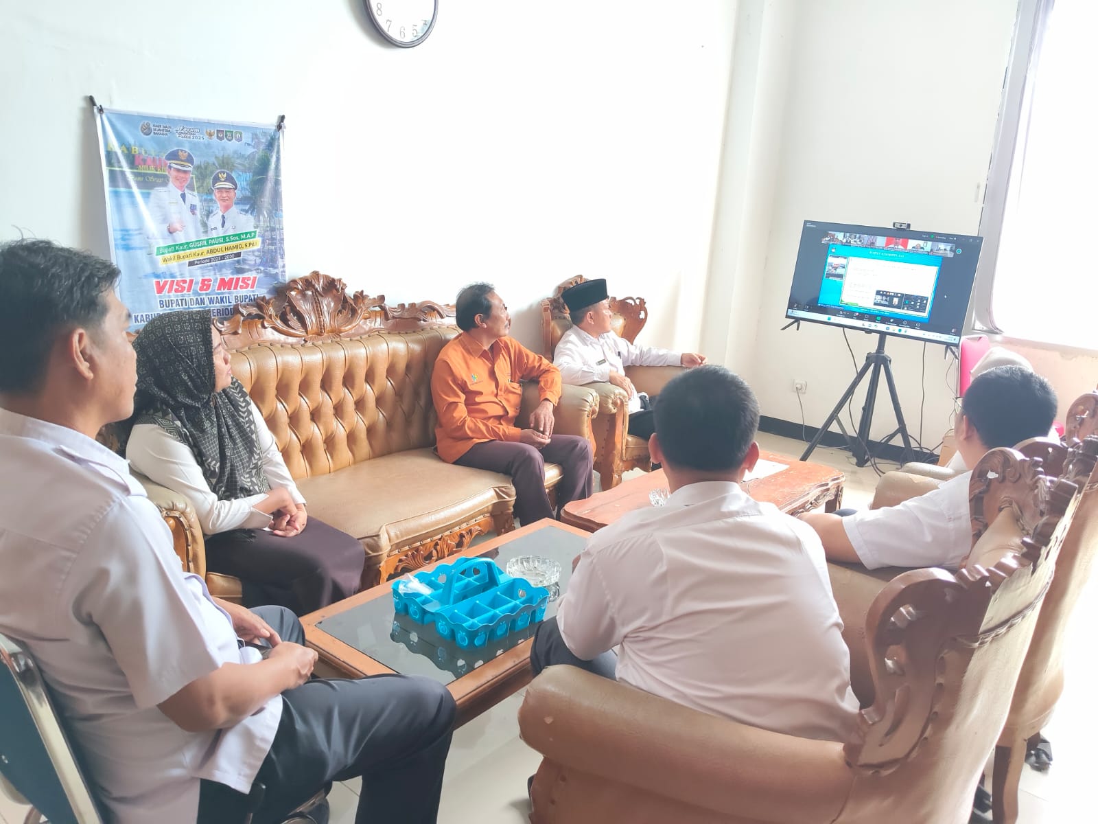Zoom Meeting Inflasi dan Program 3JT Rumah ; Kaur Pastikan Harga Stabil Jelang Ramadan