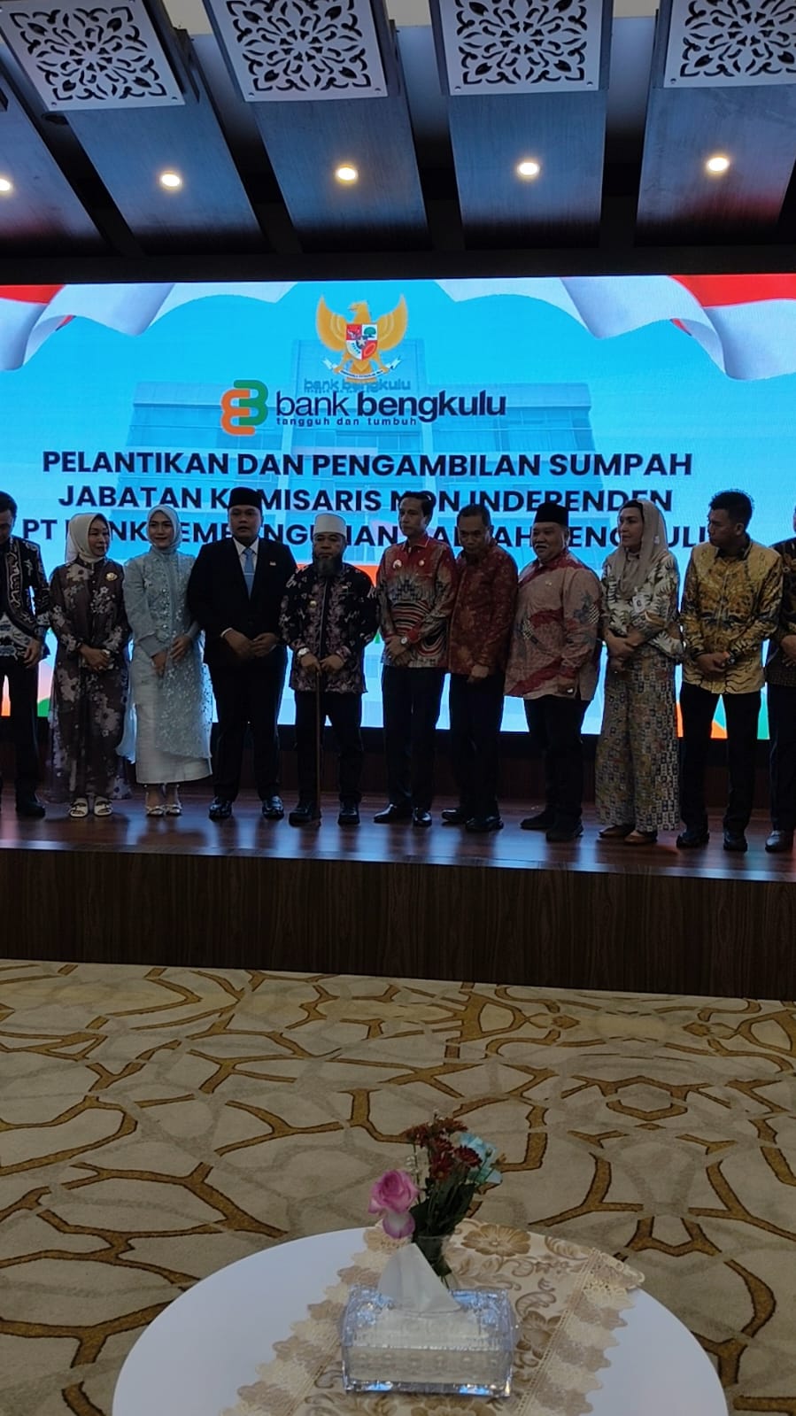 Gubernur Bengkulu Lantik Andaru Pranata Putra : Bupati Kaur Turut Hadir