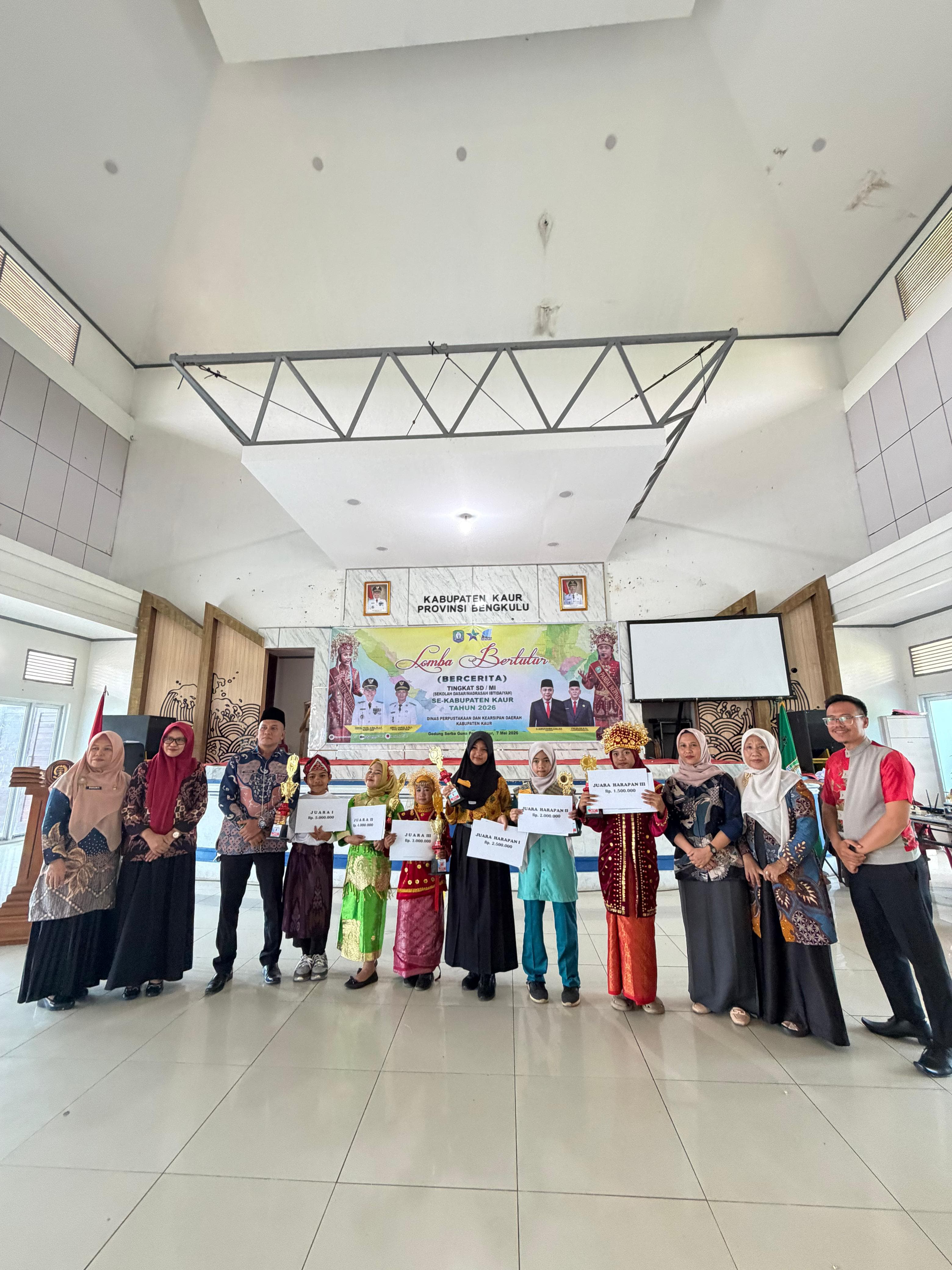 33 Peserta Ikuti Lomba Bertutur SD/MI se-Kabupaten Kaur Tahun 2026