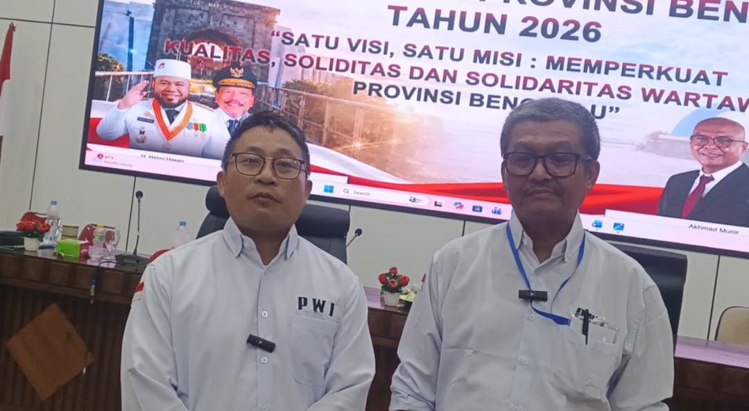 Marsal Abadi Resmi Nahkodai PWI Bengkulu 2026–2031 : Siap Wujudkan Organisasi yang Solid dan Profesional
