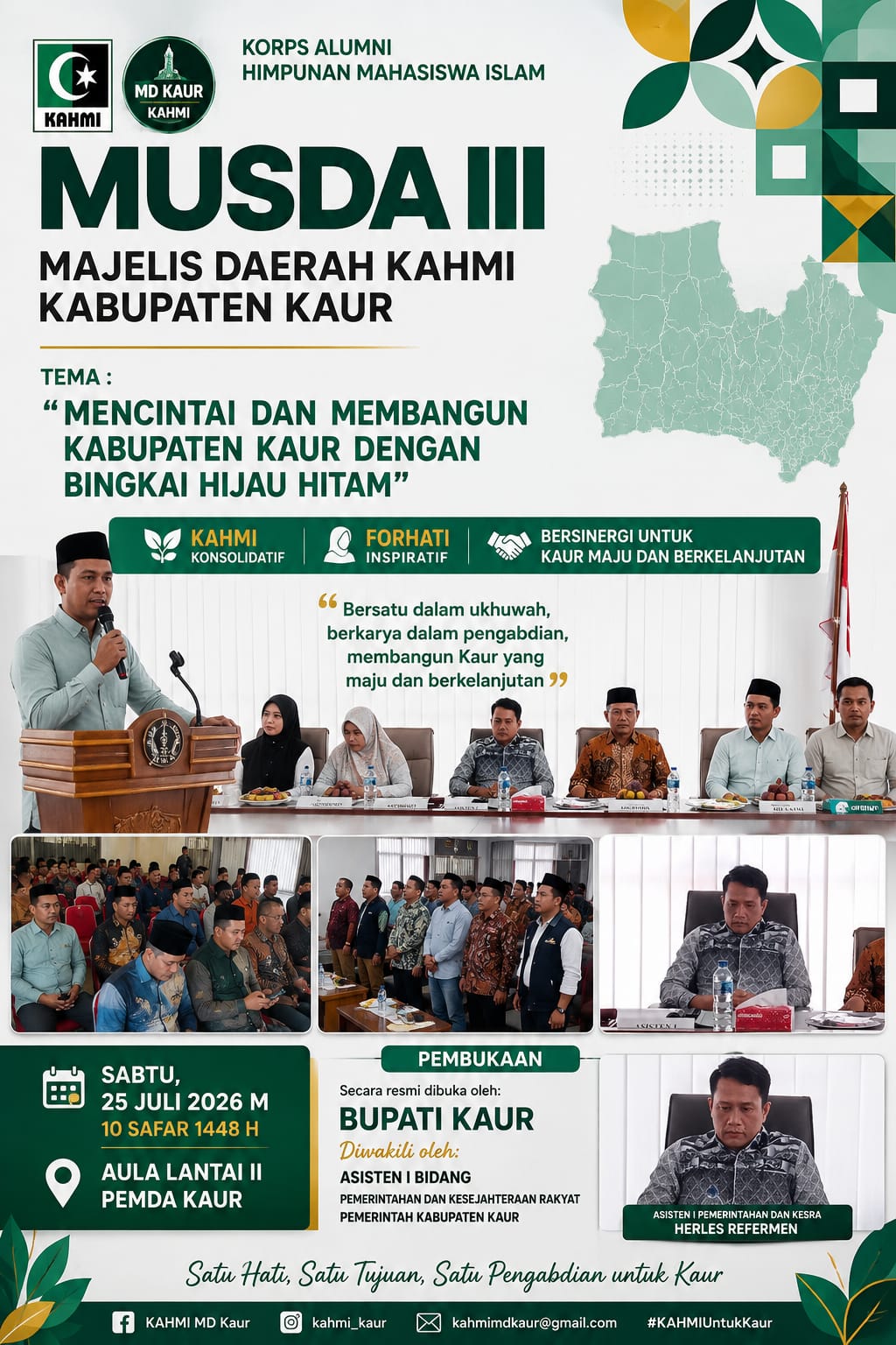 MUSDA III KAHMI Kaur Teguhkan Komitmen Alumni Membangun Daerah